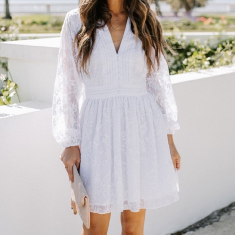 COPY - Vici White Lace Dress- bride, bridal, bachelorette